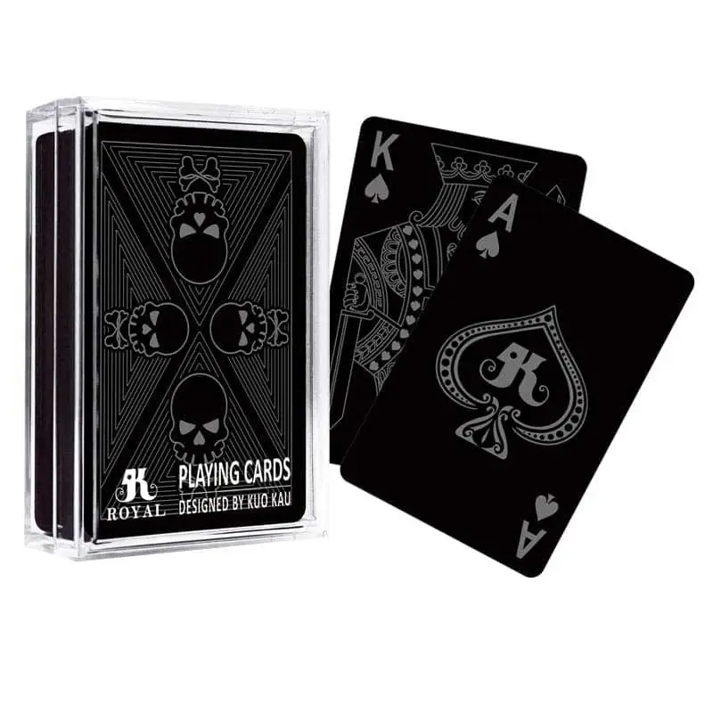Skull Series Black Playing Cards