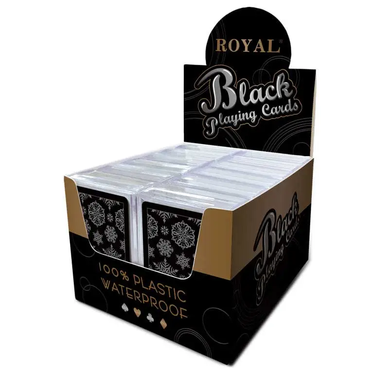 Black Playing Cards-Snowflake Series Display Box