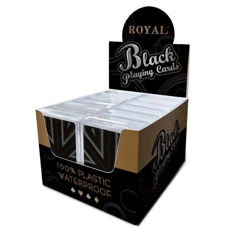 Black Playing Cards With Embossing