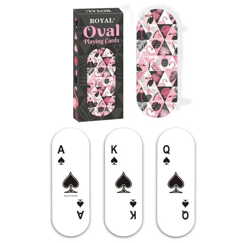 Oval Shape Paper Playing Cards - Rain forest Series