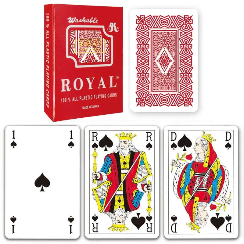 Royal Plastic Playing Cards French Index