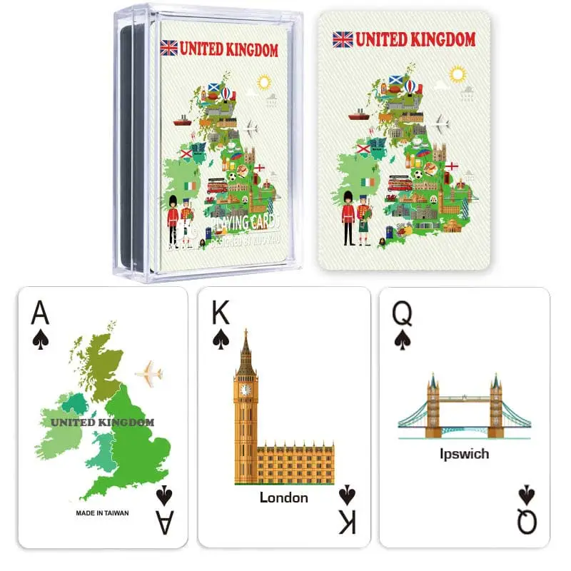 Map Playing Cards - United Kingdom