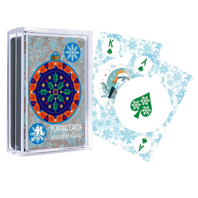 Merry Christmas Transparent Playing Cards