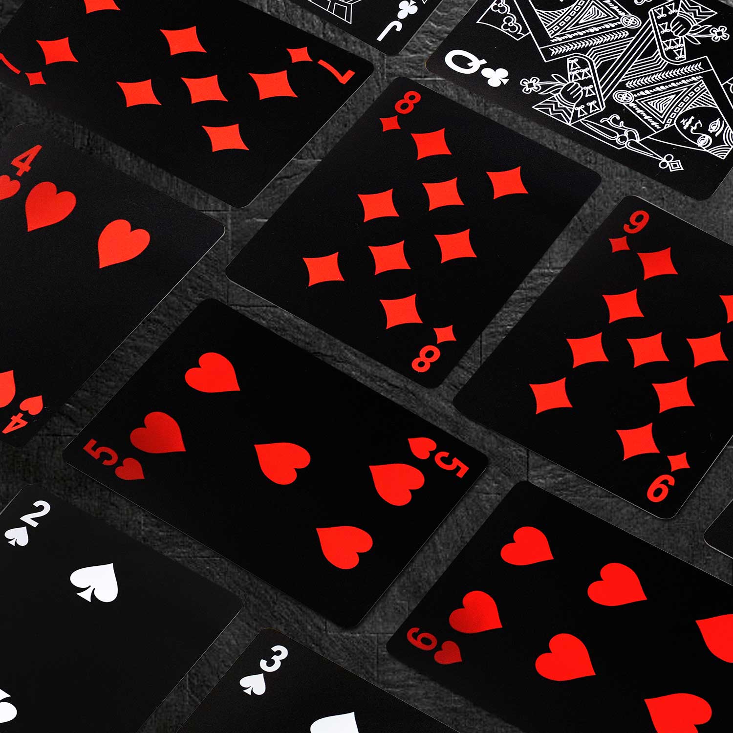Black Playing Cards - Animal Series (With Raised Gloss Varnish)