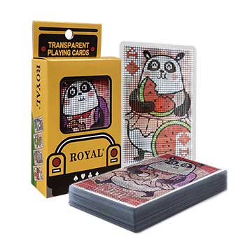 Animal School Transparente Spielkarten - Panda Nini