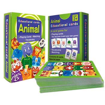 童趣方塊教育撲克牌-動物