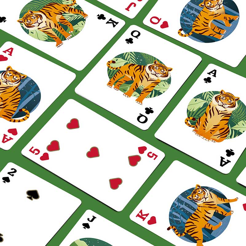 Tiger Power Tigress Plastic  Playing Cards – New Year Edition