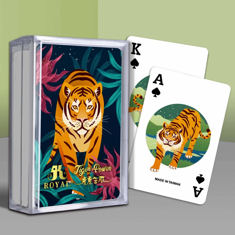 Tiger Power Tigress Plastic  Playing Cards – New Year Edition