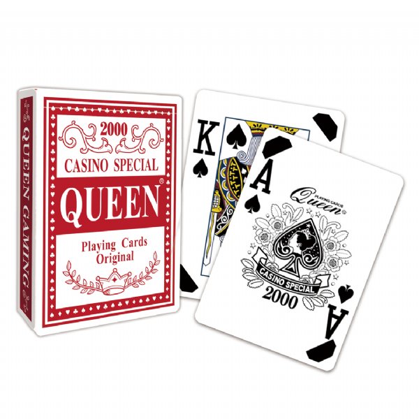Cartas de jogar de papel Queen Casino