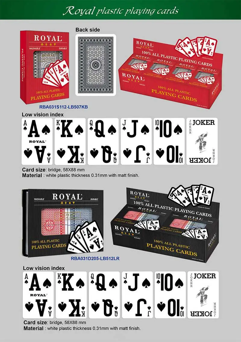  Royal 塑膠撲克牌-兩角